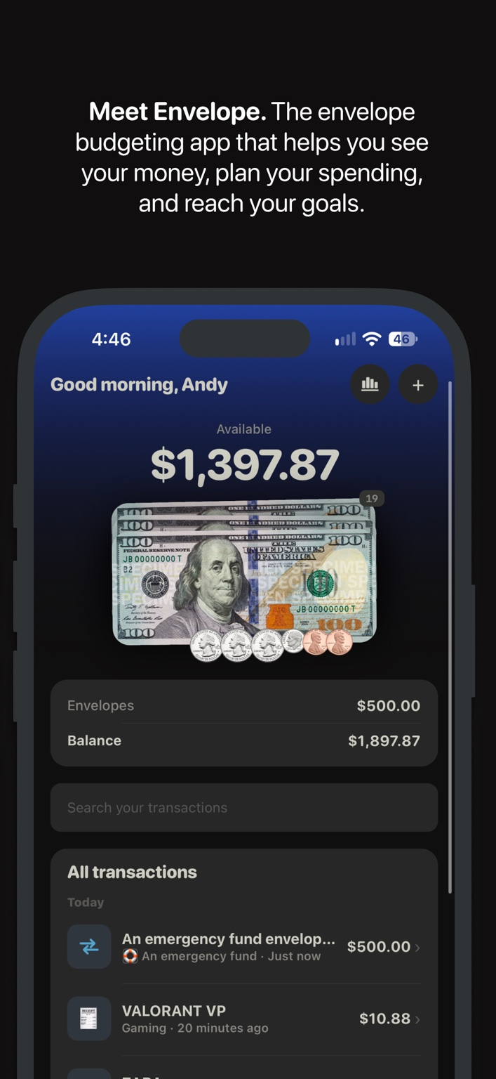 Envelope Budget: Money Planner — screen 2